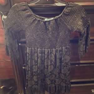 Black lace tunic